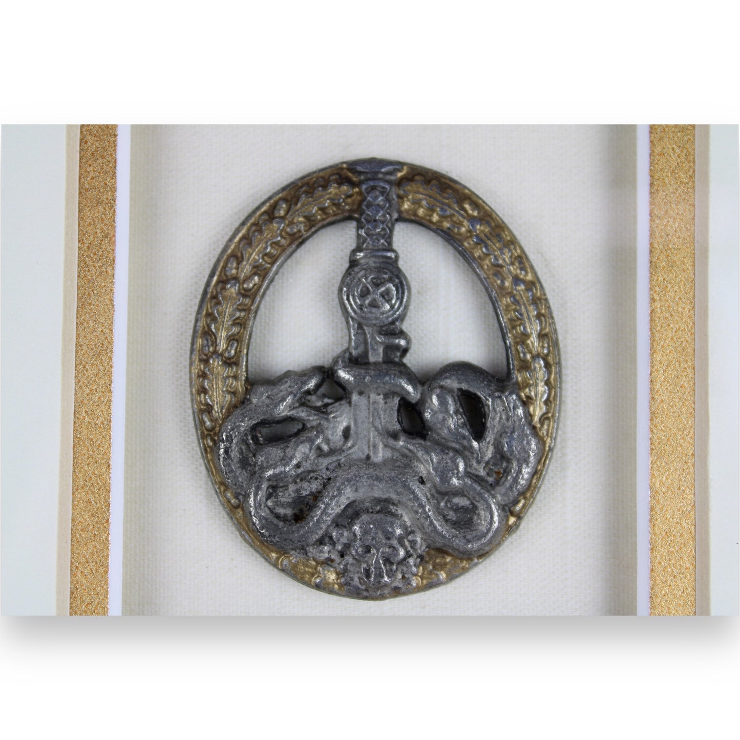 Bandit Warfare Badge Gold w/ Award Certificate Professionally Framed