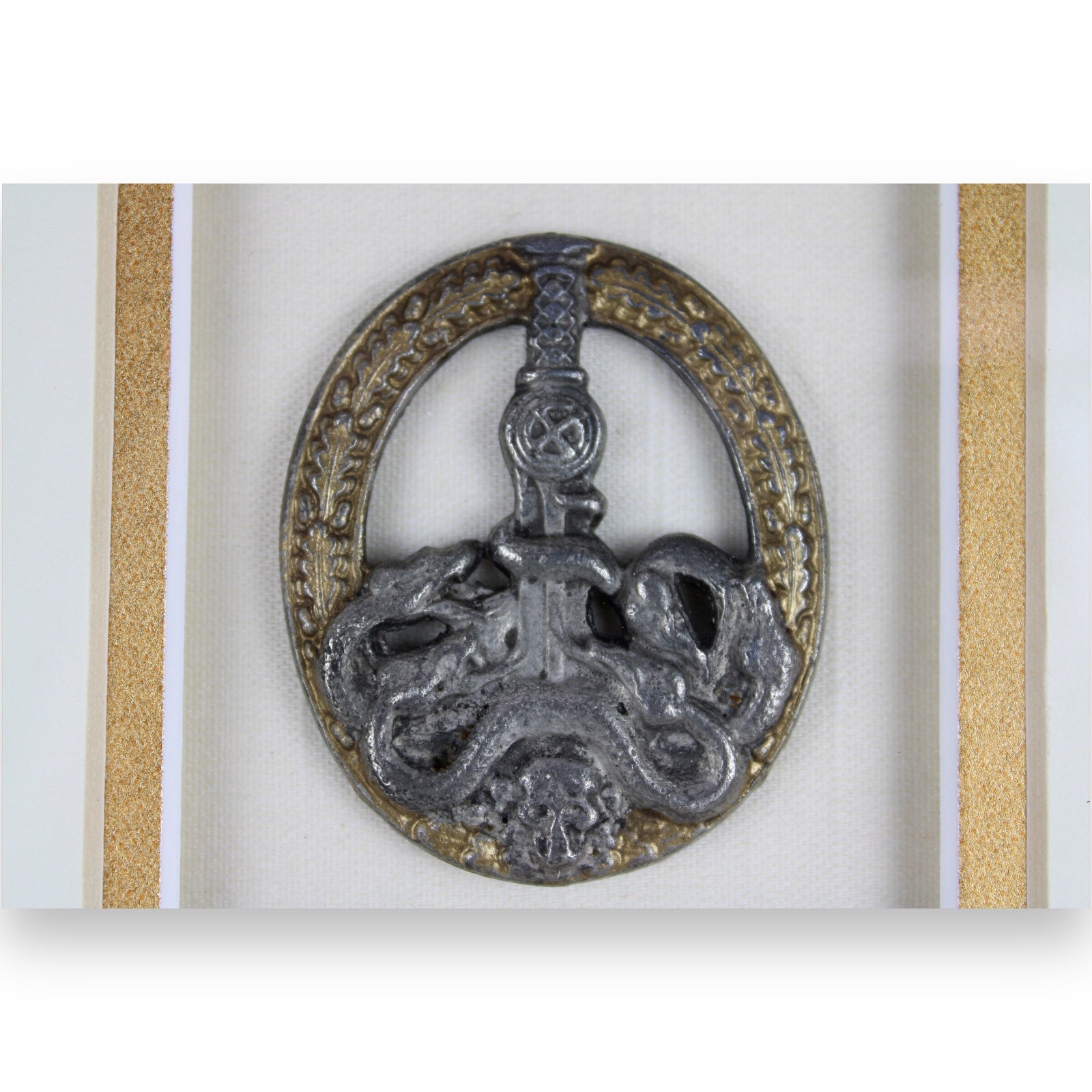 Bandit Warfare Badge Gold w/ Award Certificate Professionally Framed