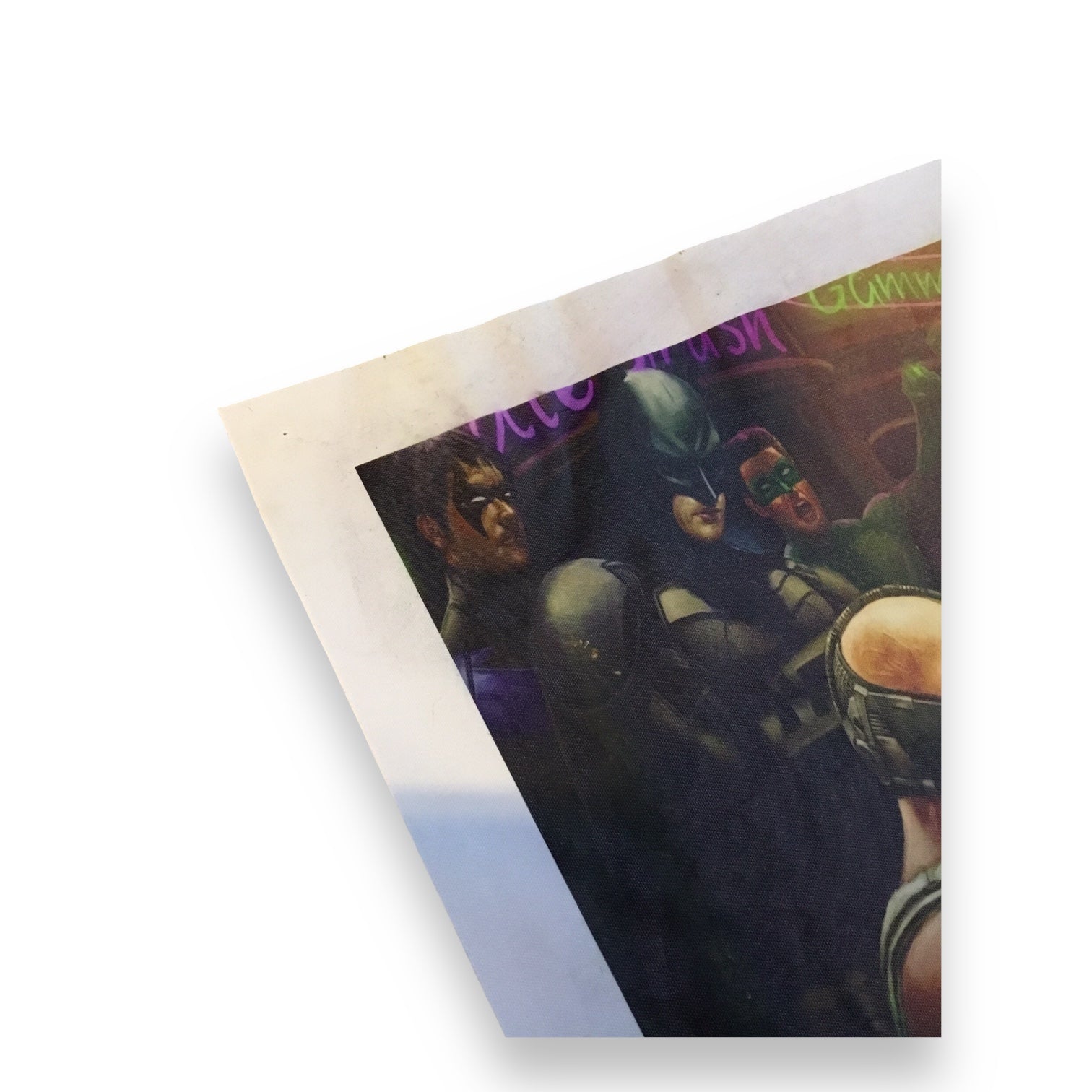 Bane Vs. Venom Arm Wrestling Print Poster