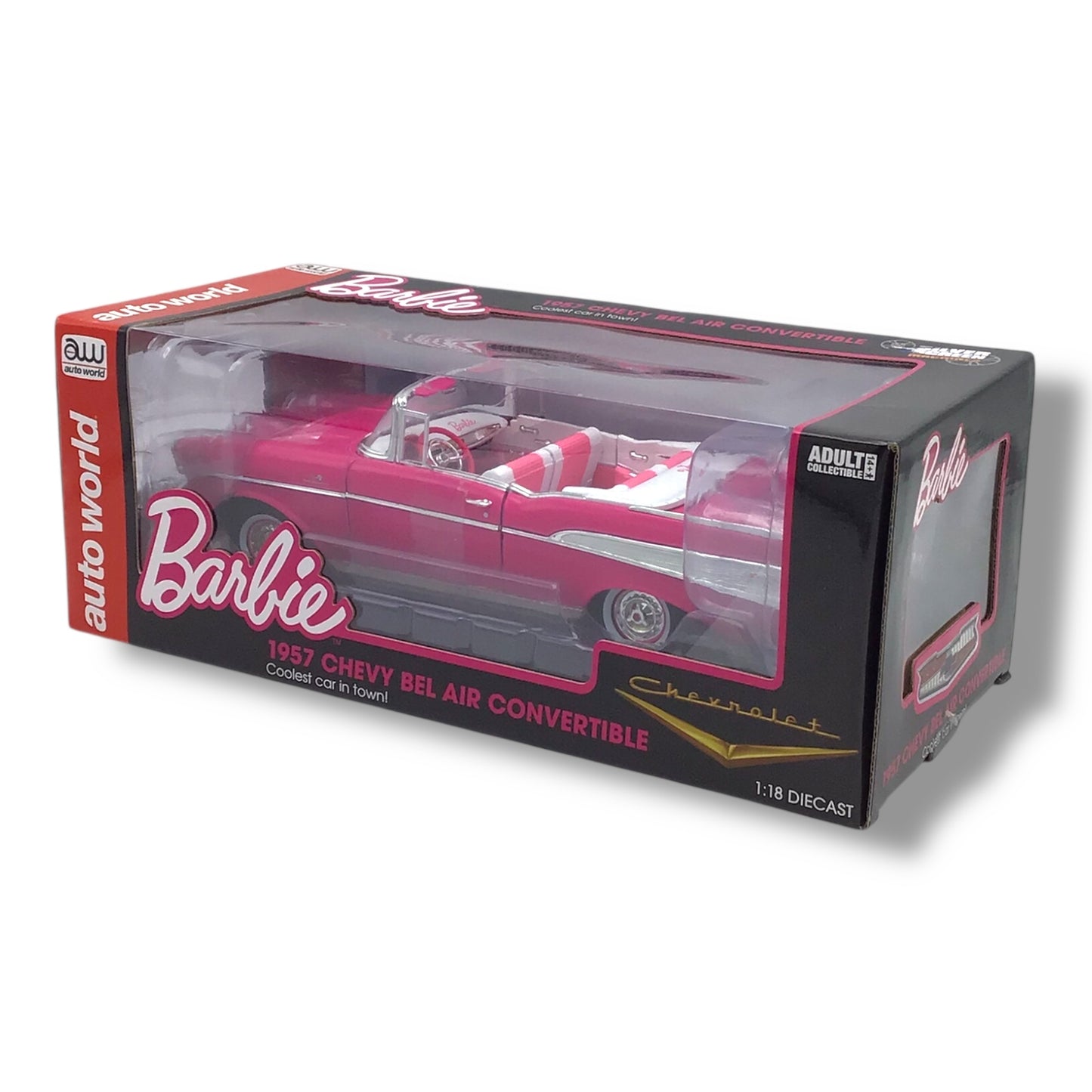Barbie 1957 Chevy Bel Air Convertible 1:18 Scale Die Cast Car