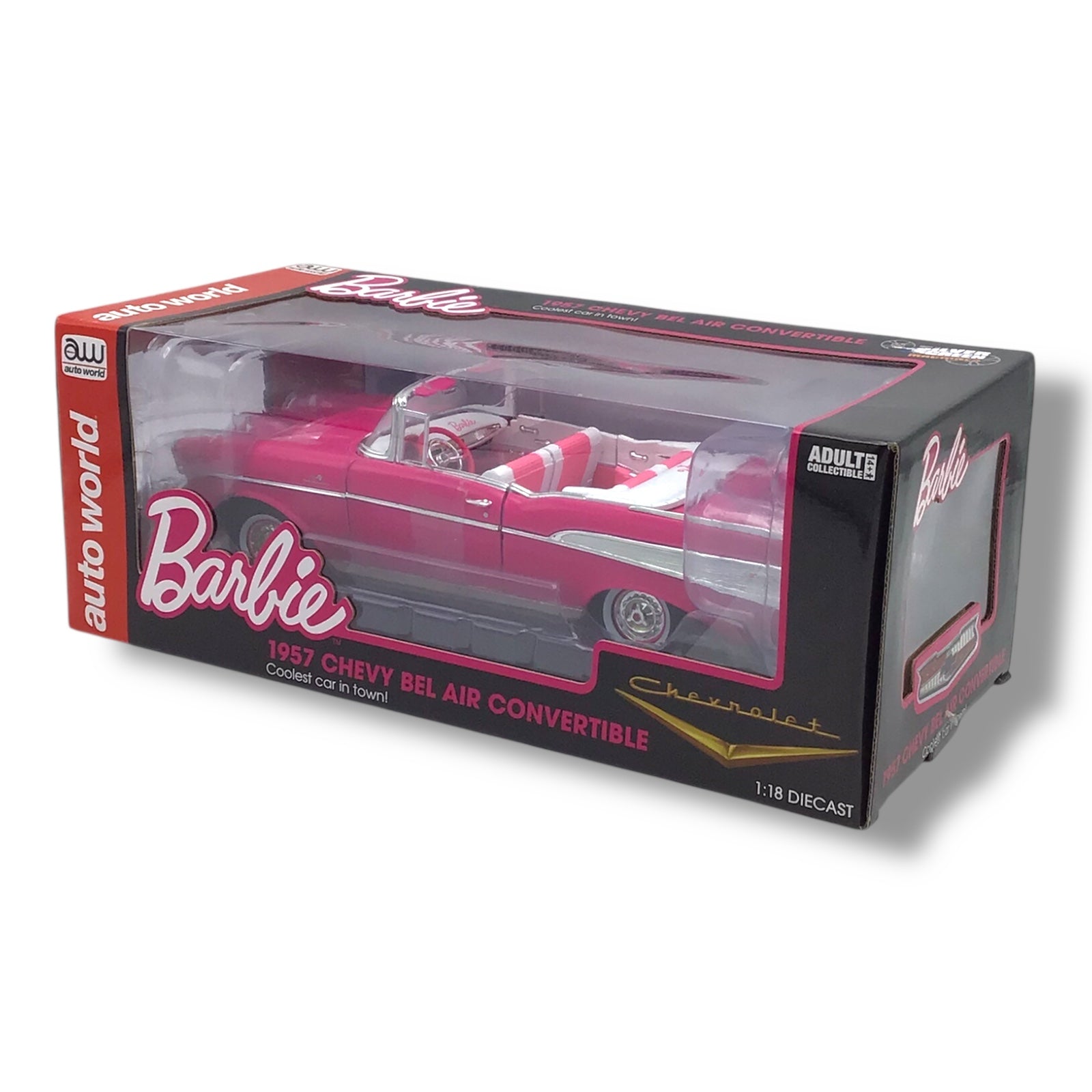 Barbie 1957 Chevy Bel Air Convertible 1:18 Scale Die Cast Car