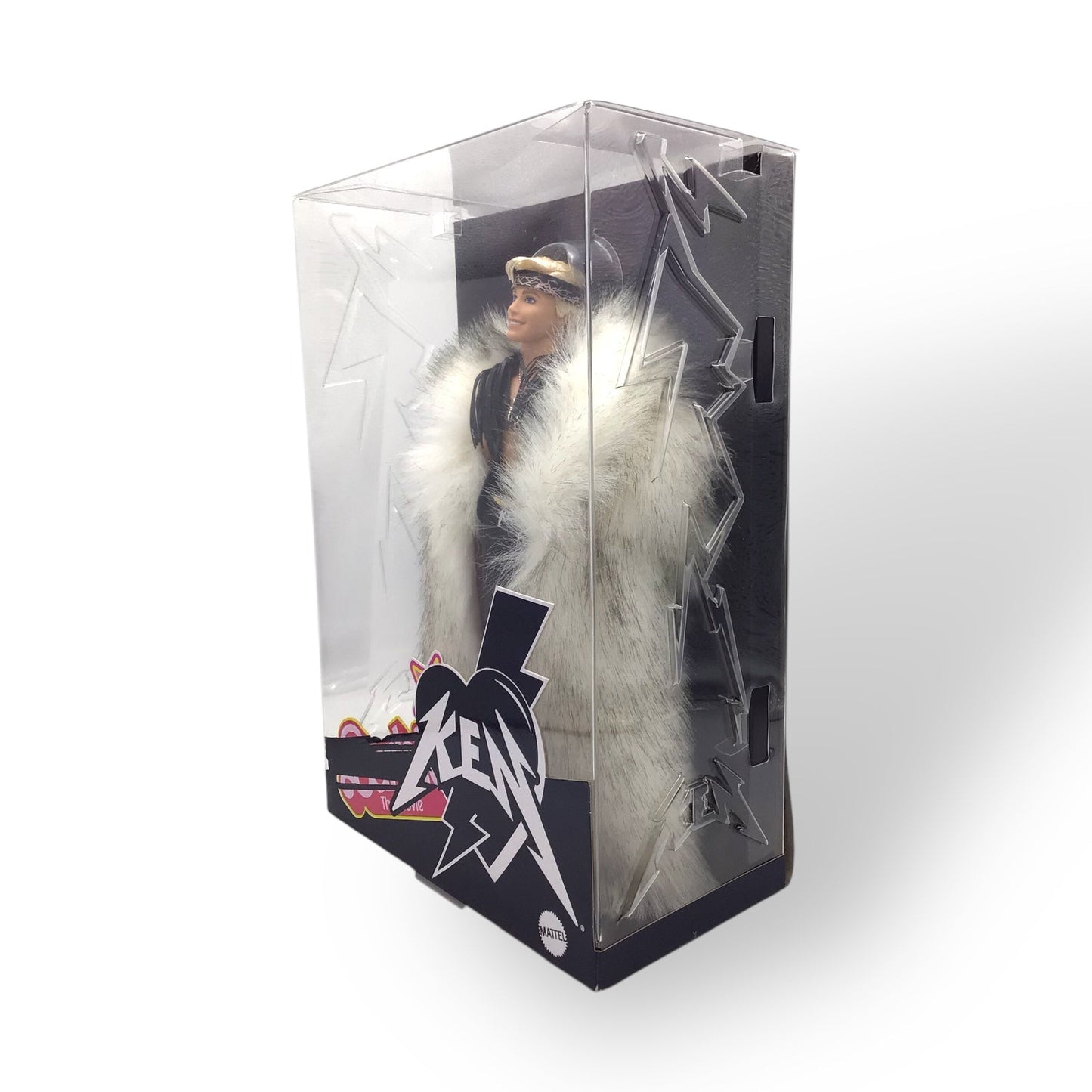 Barbie The Movie Ken Doll in Faux Fur Coat and Black Fringe Vest – HRF31, NRFB