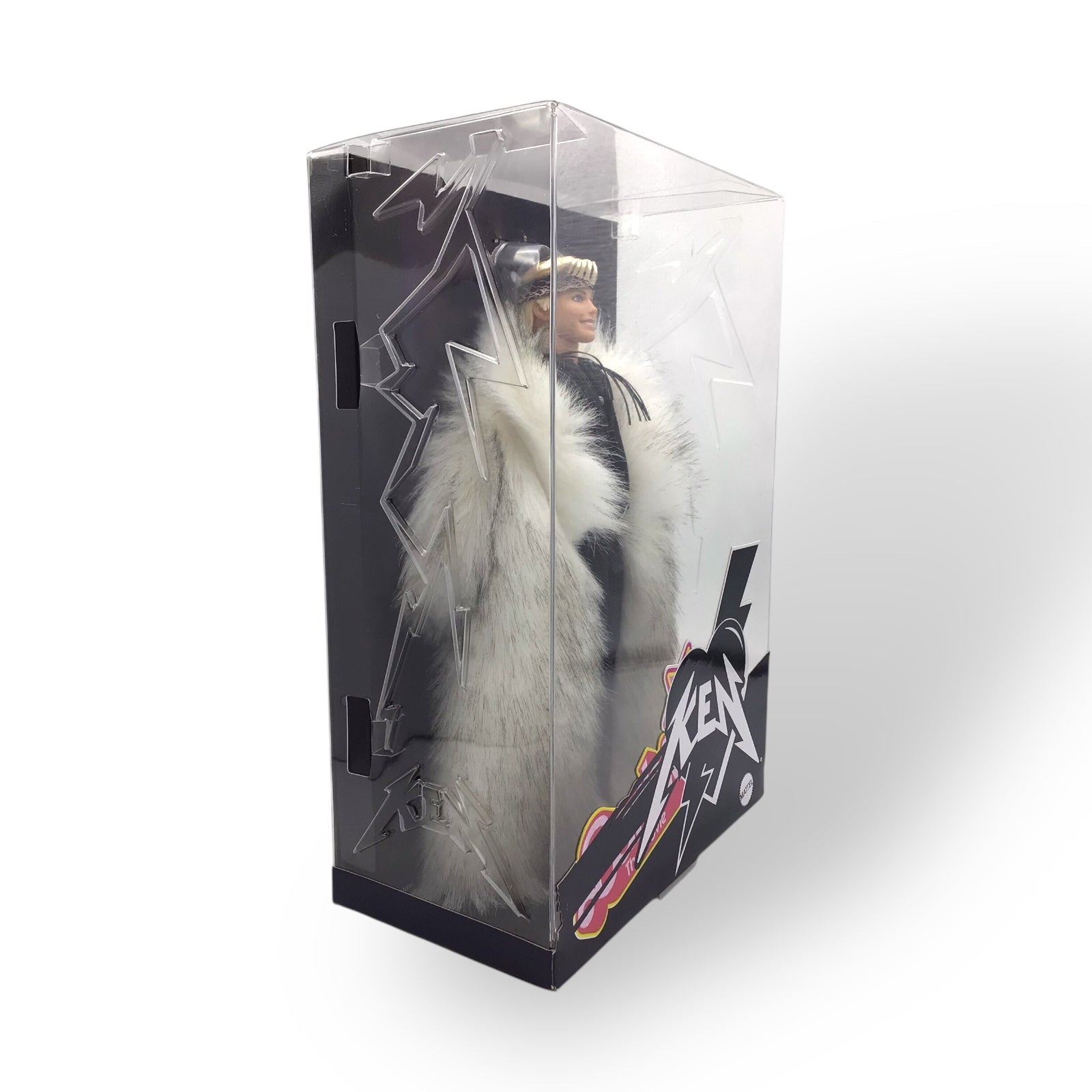 Barbie The Movie Ken Doll in Faux Fur Coat and Black Fringe Vest – HRF31, NRFB