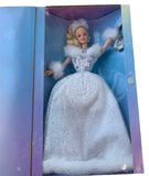 Barbie Winter Reflection VTG 2002 Blonde Doll White Christmas Dress Original Box
