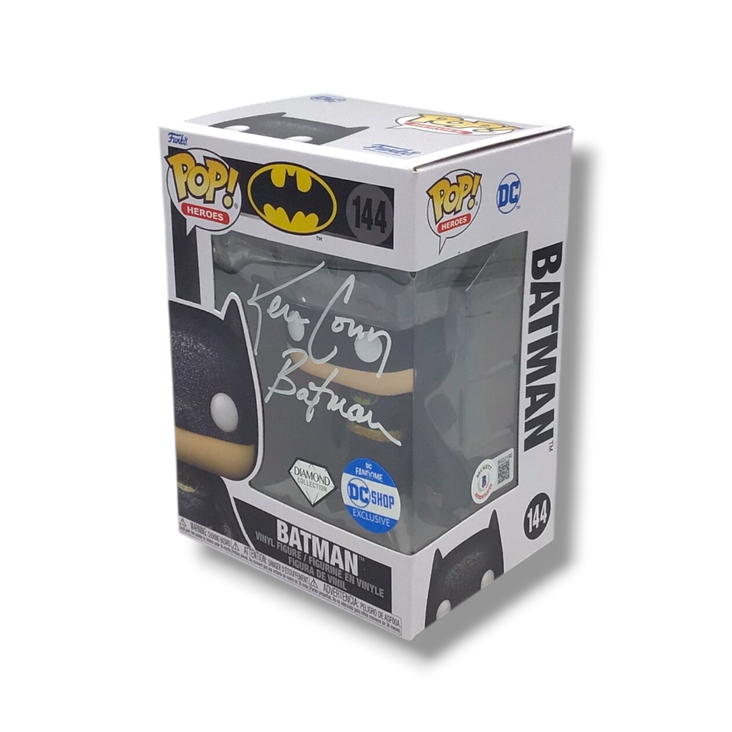 Batman (#144) Funko POP! - Signed by Kevin Conroy (Beckett Certified)