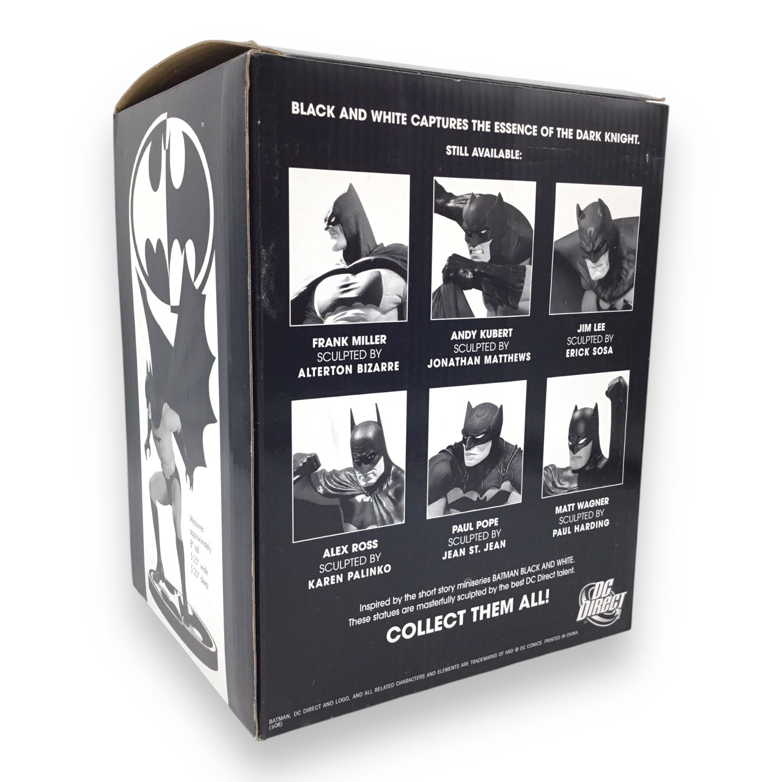 Batman Black and White Statue by DC Direct – Based on the Art of Bob Kane