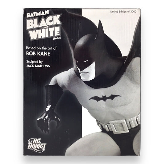 Batman Black and White Statue by DC Direct – Based on the Art of Bob Kane