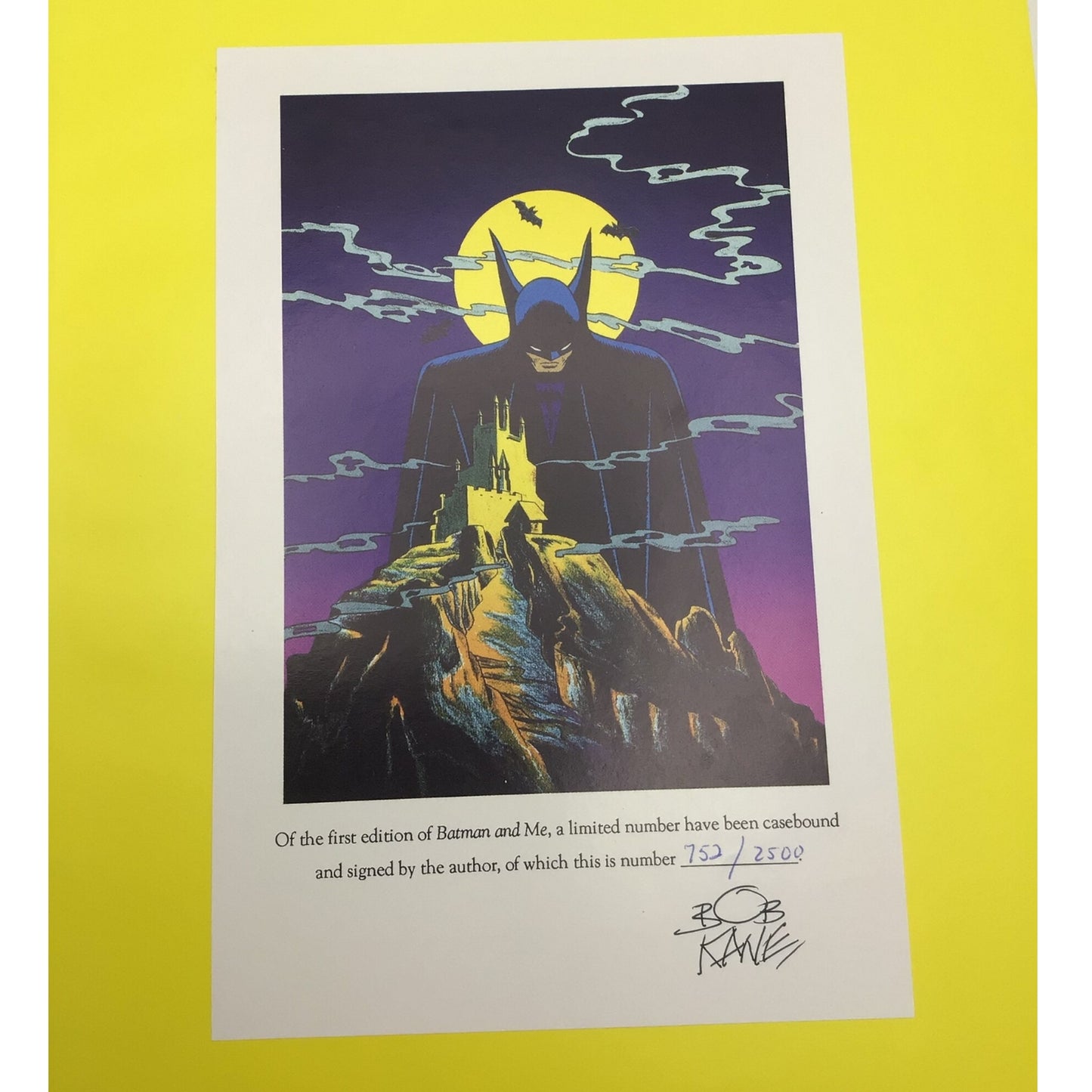 Batman & Me: An Autobiography by Bob Kane – Signed & Numbered 752/2500