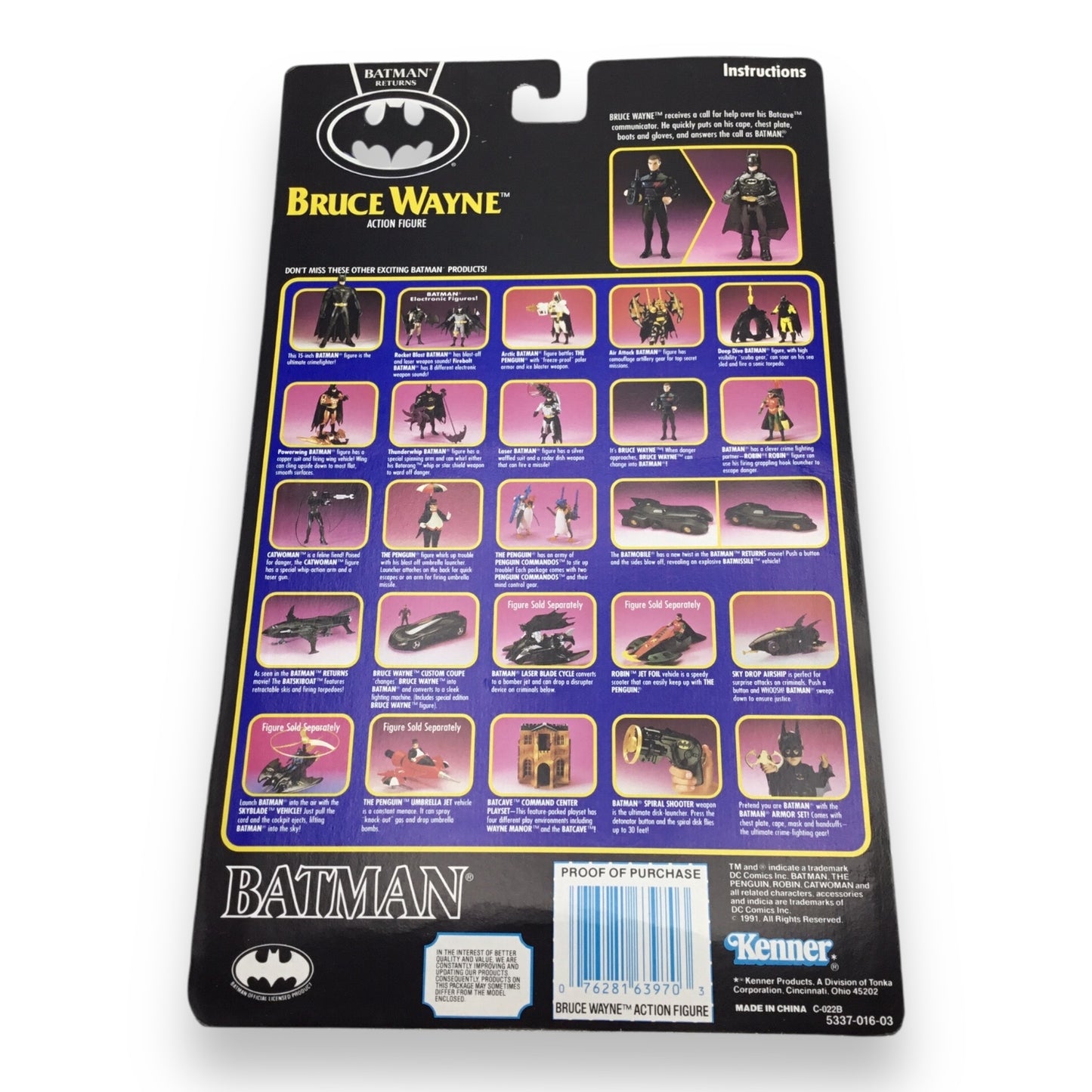 Batman Returns - Bruce Wayne Action Figure with Batman Armor