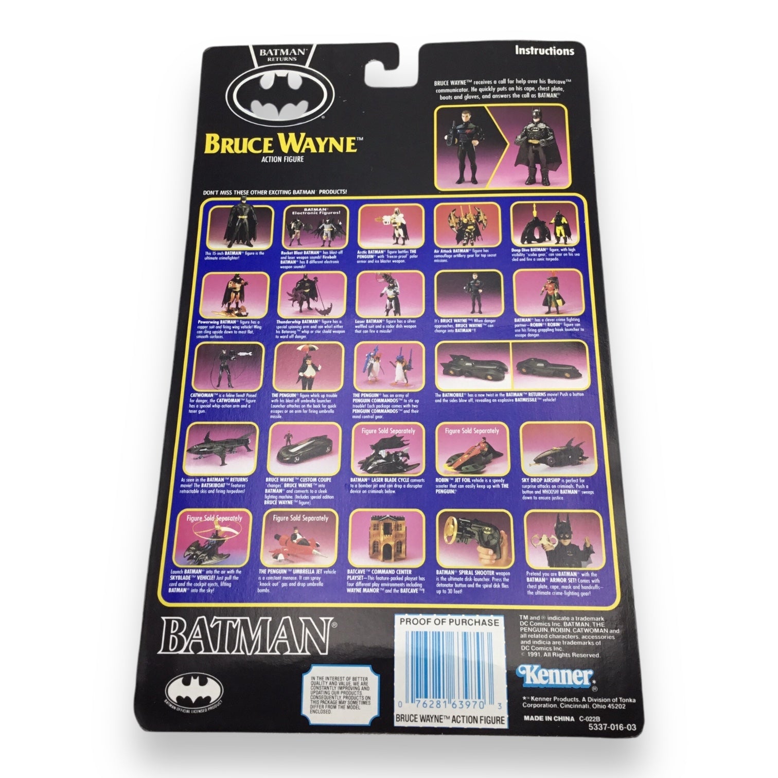 Batman Returns - Bruce Wayne Action Figure with Batman Armor