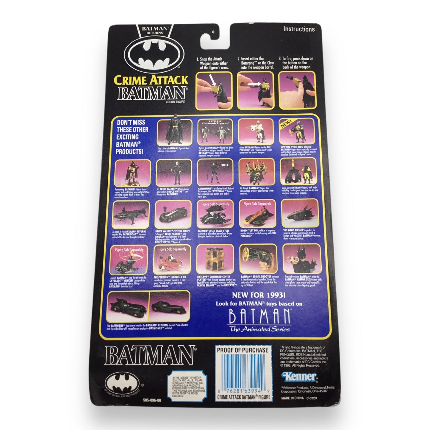 Batman Returns Crime Attack Action Figure 1992