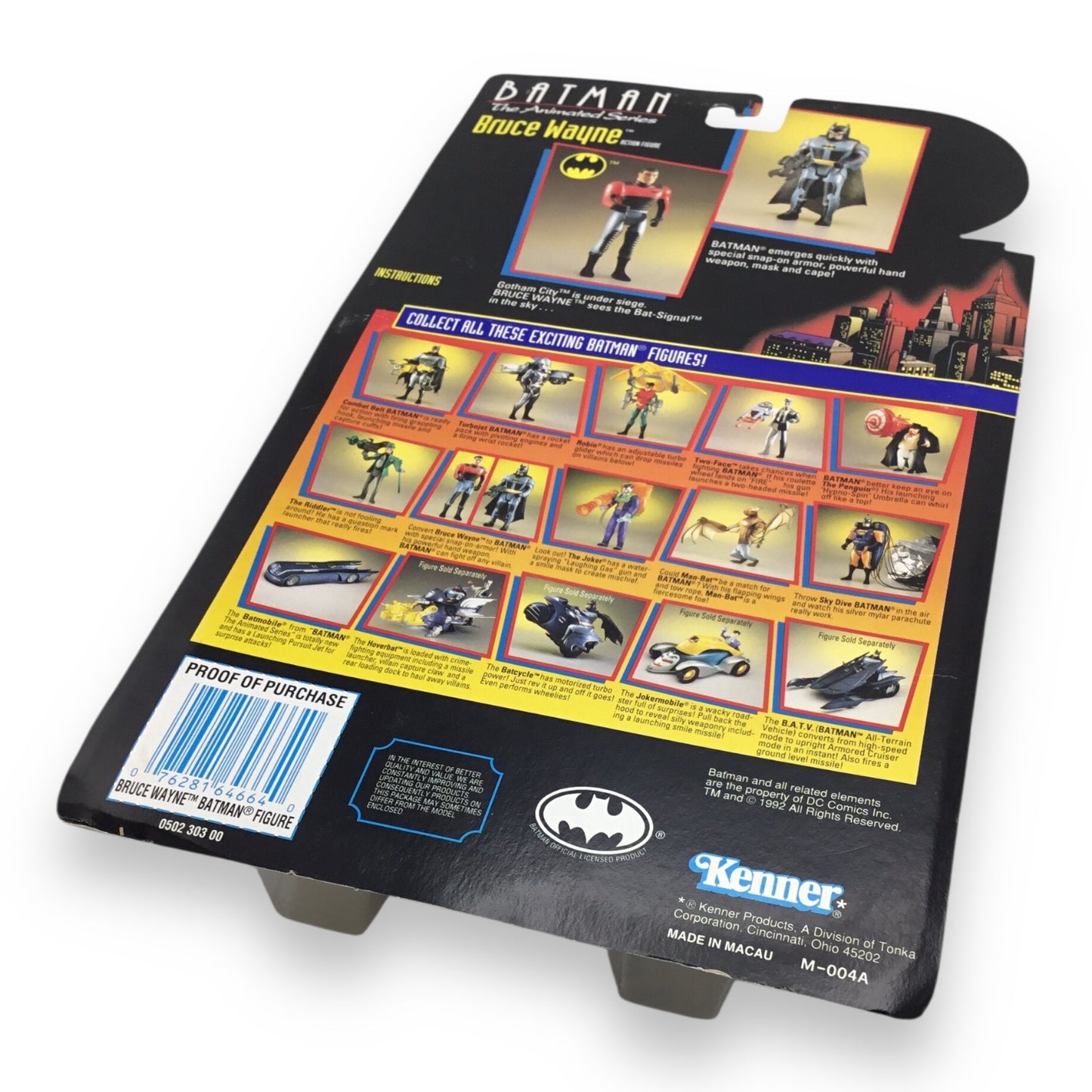 Batman The Animated Series Bruce Wayne Action Figure with Batman Armor 1992