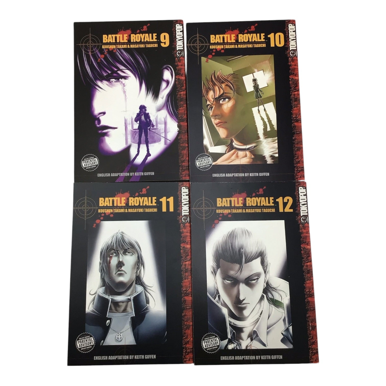 Battle Royale Complete Manga Series - Books 1-15
