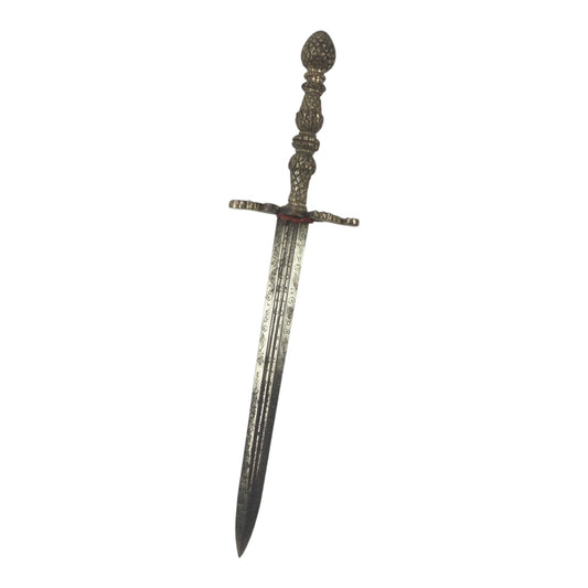 Beautiful Silver-Hilt Stiletto Dagger w/ Fullers, Ornate Design, Expert Provenance | 17-18th Century