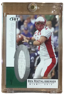 Ben Roethlisberger, 2004 Sage Hit Authentic Jersey Rookie Card NO.JBR