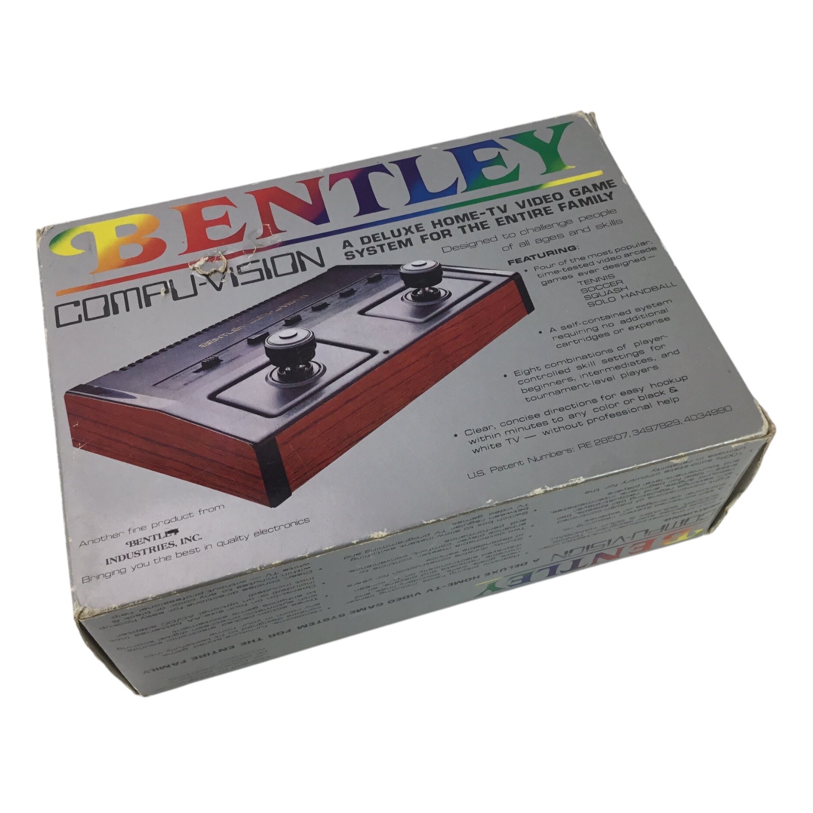 Bentley Compu-Vision Pong Clone Console - In Box - 1980s - Untested