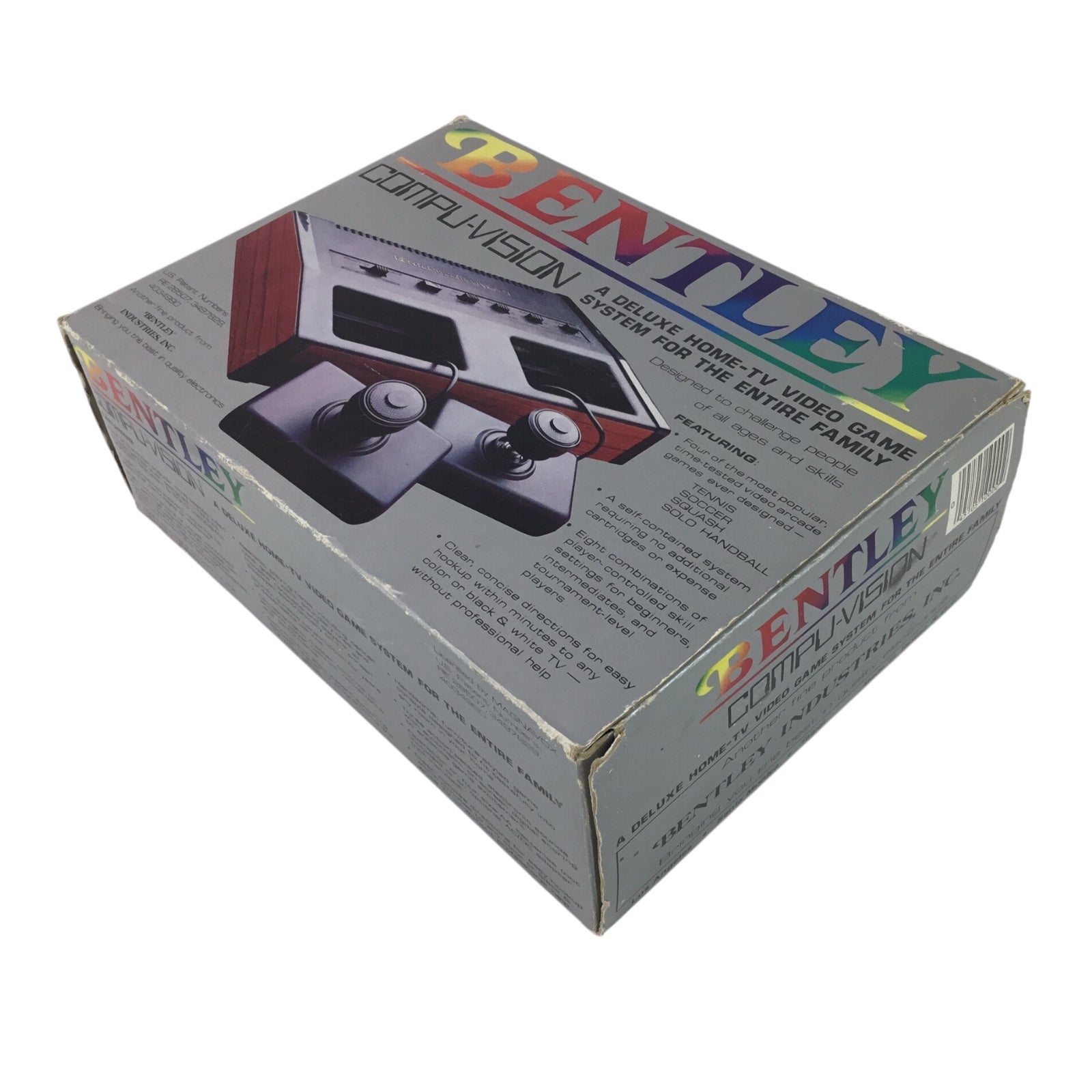 Bentley Compu-Vision Pong Clone Console - In Box - 1980s - Untested