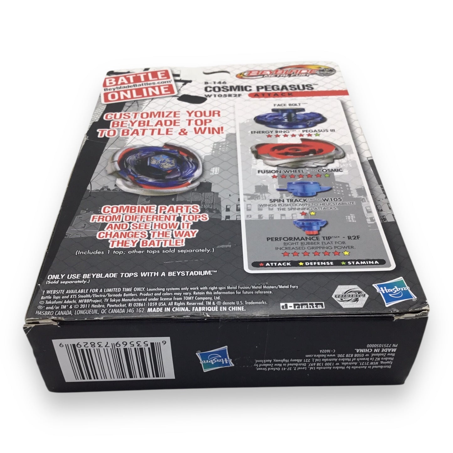 Beyblade Metal Fury - Cosmic Pegasus B-146 / W105R2F