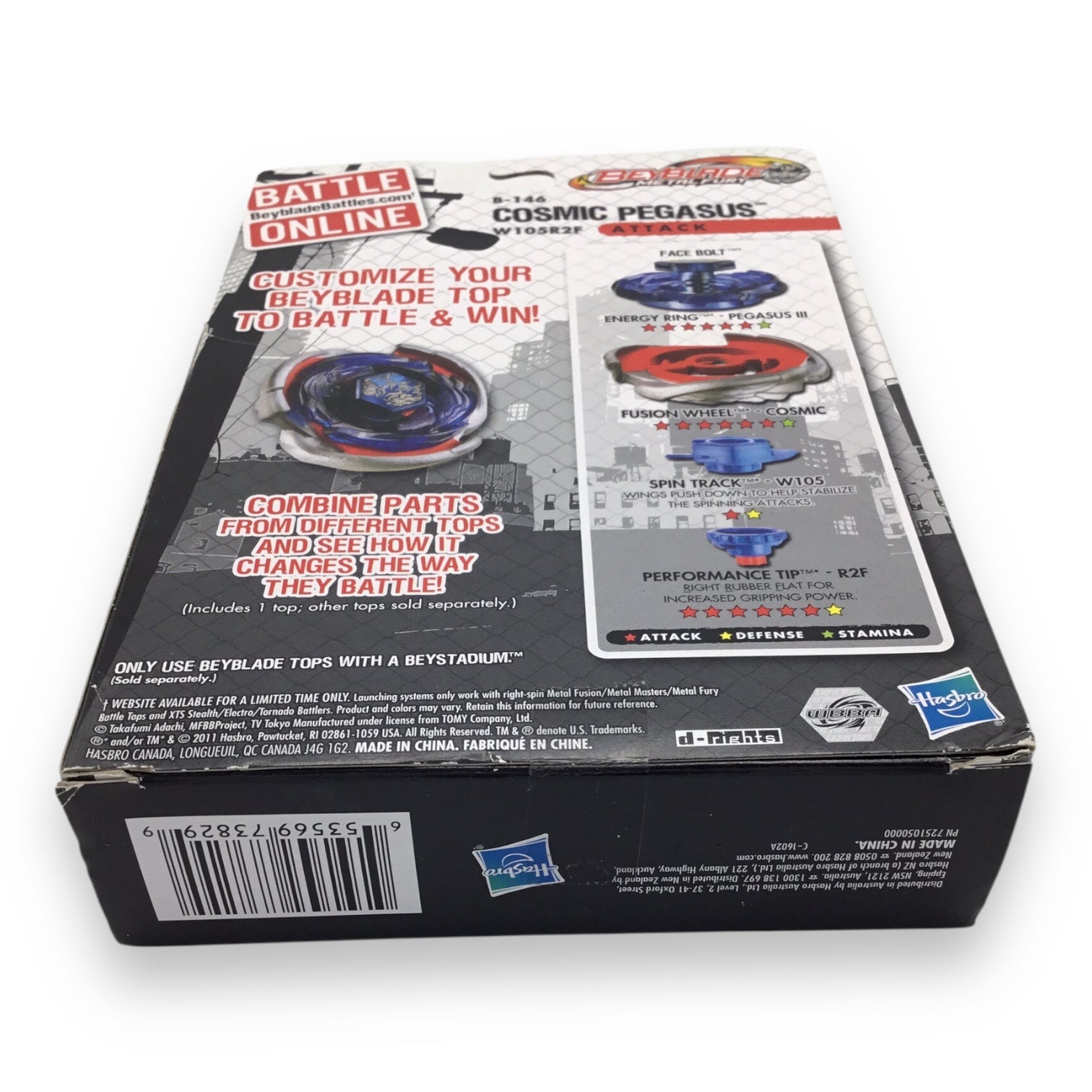 Beyblade Metal Fury - Cosmic Pegasus B-146 / W105R2F