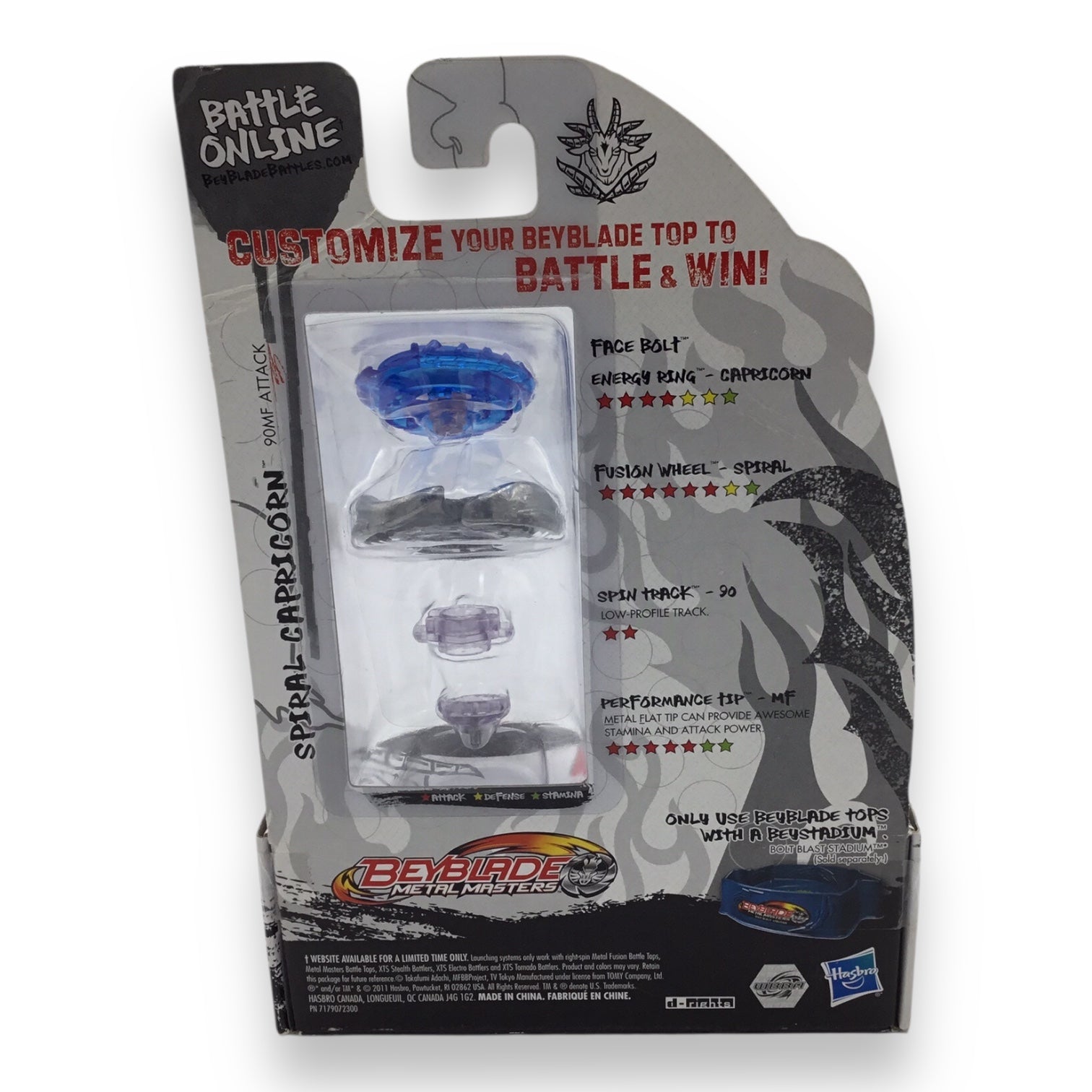 Beyblade Metal Masters - Spiral Capricorn BB-102 / 90MF Attack