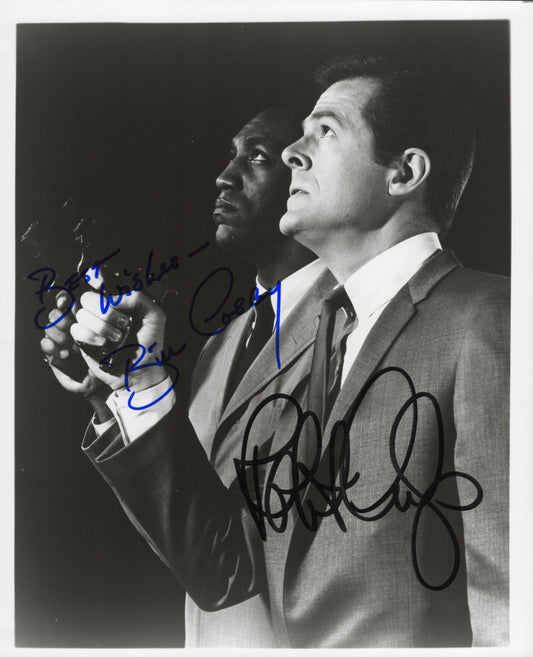 Bill Cosby & Robert Culp Signed 8x10 Photo in "I Spy", Personalized “Best Wishes”