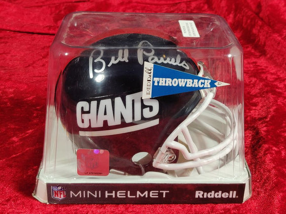 Bill Parcells Giants Autographed Certified Authentic Football Mini Helmet