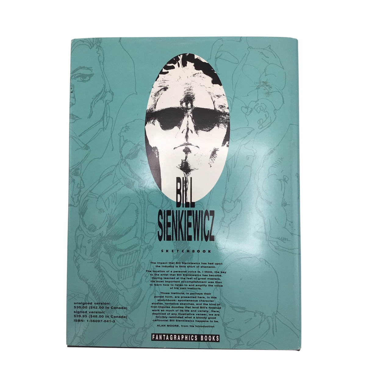 Bill Sienkiewicz Sketchbook Hardcover – Signed & Numbered 152/1300, Fantagraphics 1990