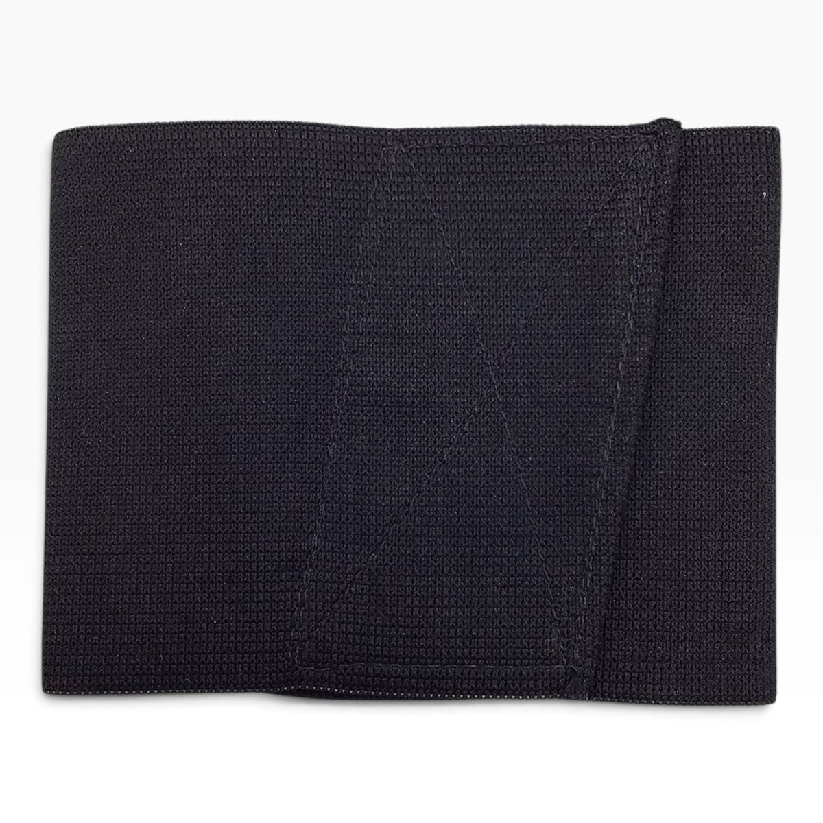 Black Elastic Ankle Band Velcro with Leather Gun Holster