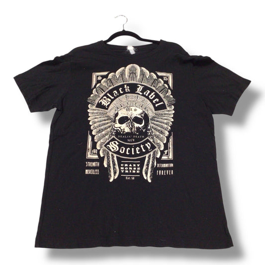 Black Label Society Indian Headdress Graphic T-Shirt – Heavy Metal Band Tee