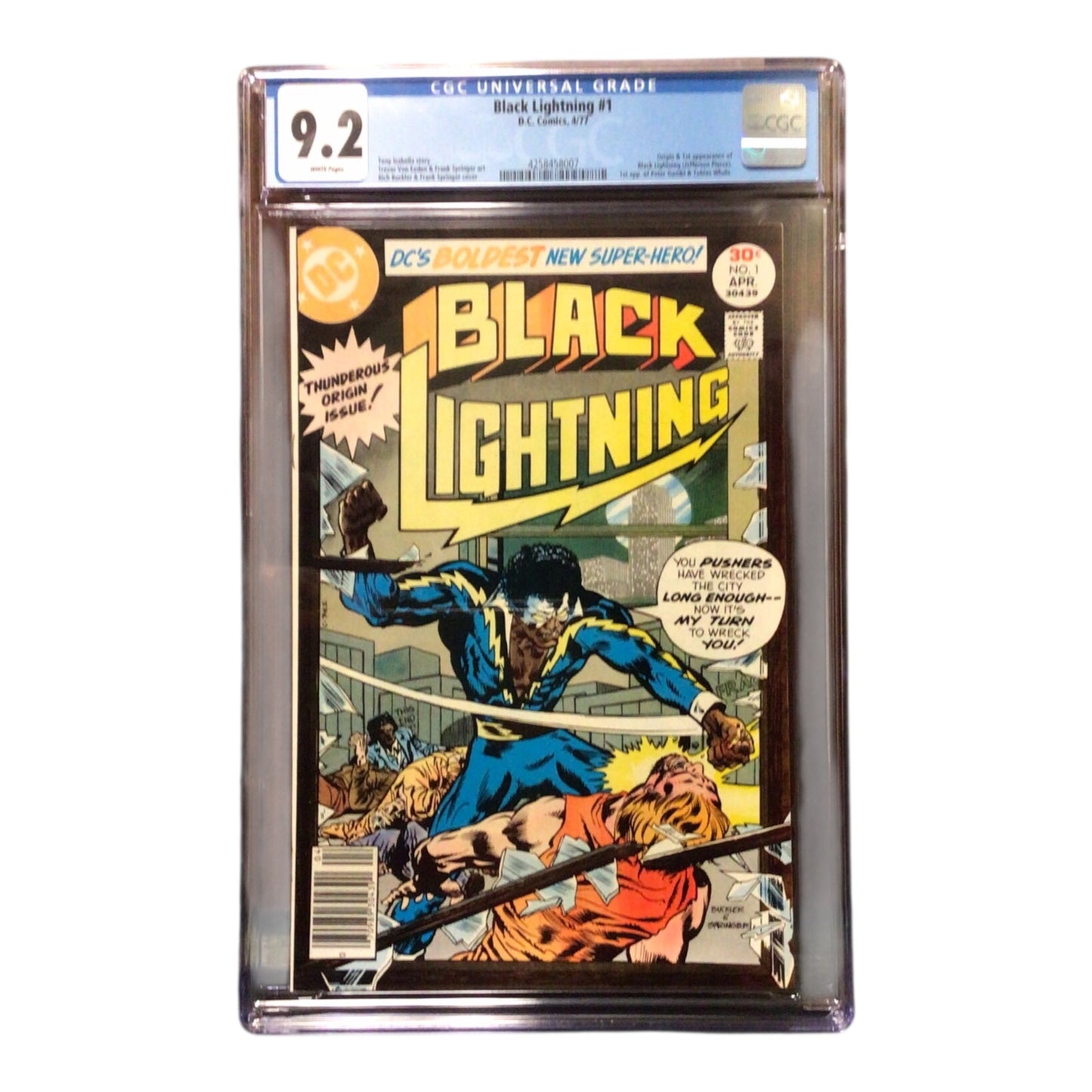 Black Lightning #1 DC Comics, 1977 CGC 9.2 - First Appearance of Black Lightning
