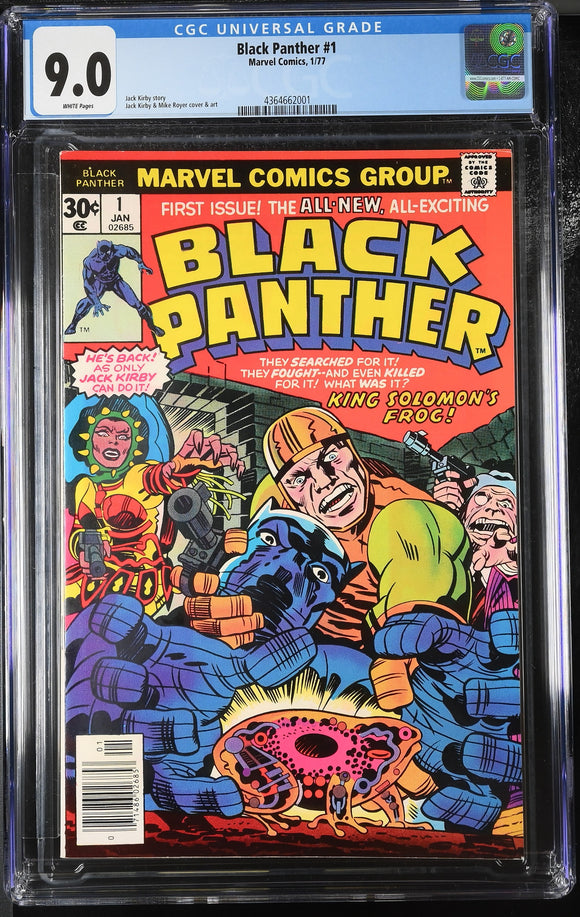 Black Panther #1 - Marvel 1977 - CGC 9.0 - Jack Kirby / Mike Royer