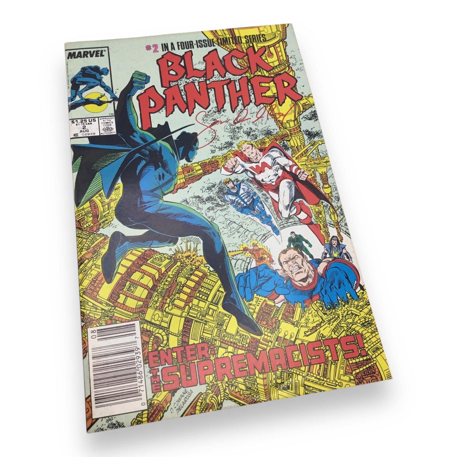 Black Panther #2 (1988, Marvel Comics) Signed by Sam de la Rosa