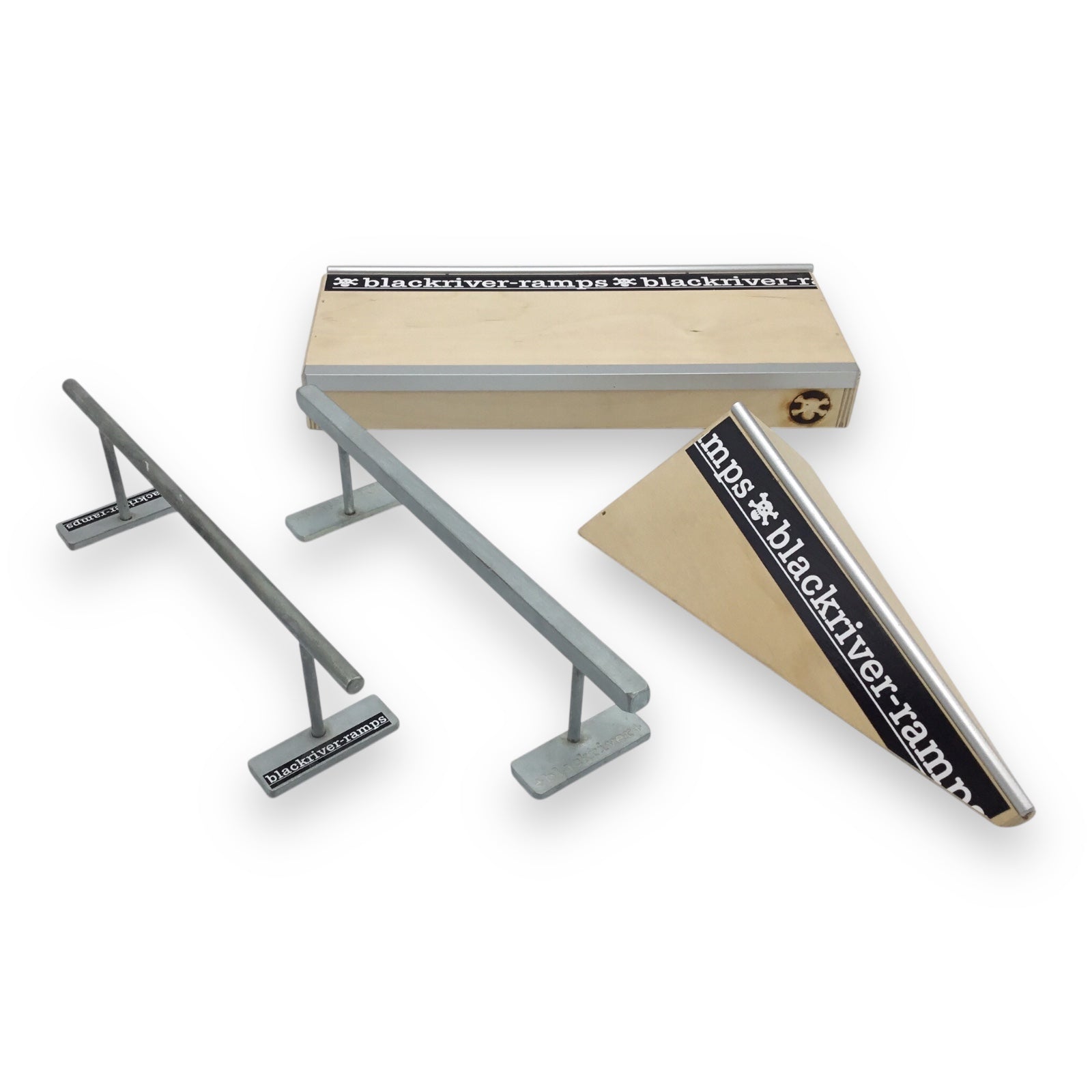 Blackriver Fingerboard Ramps and Rails Assorted Set - 9 Items, Loose