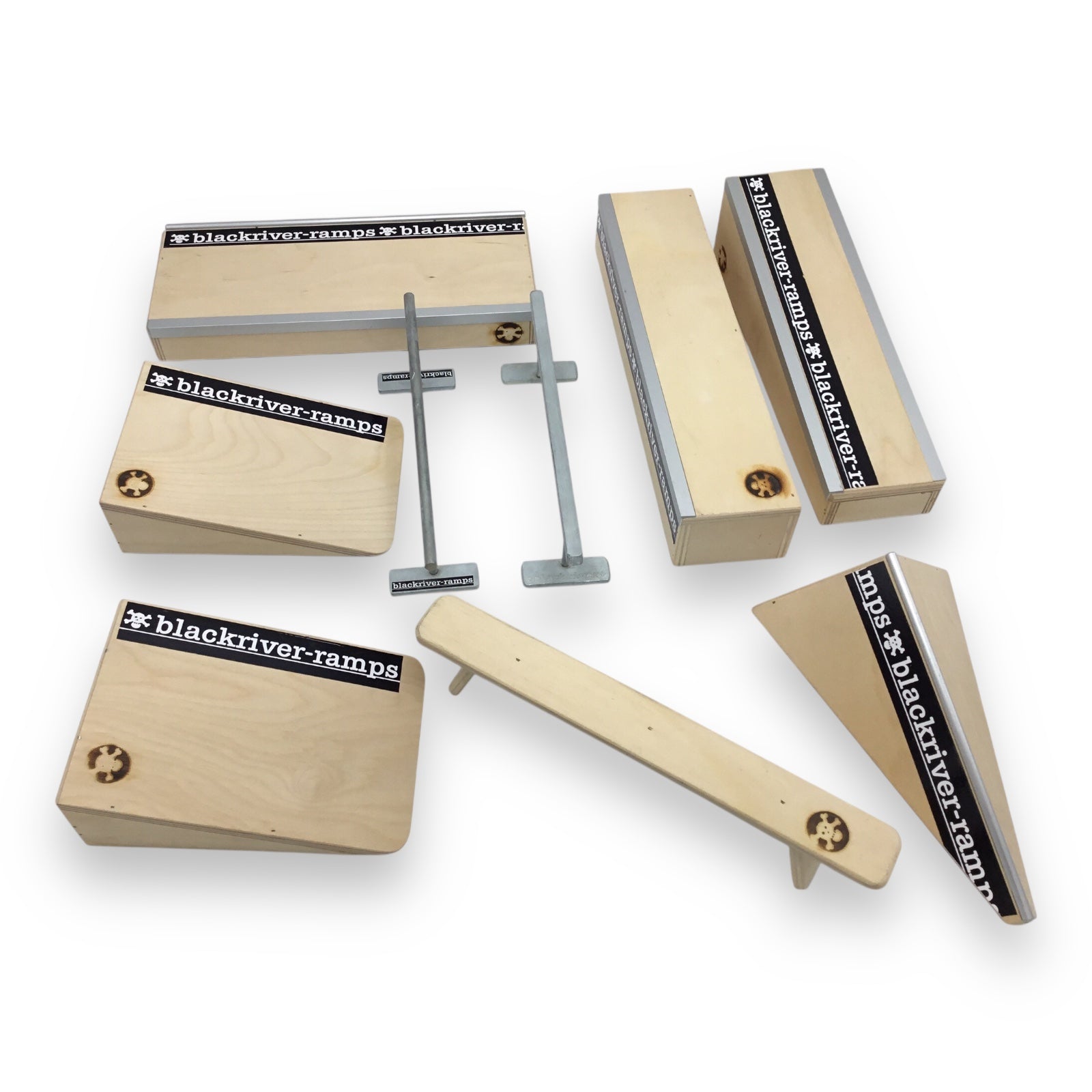 Fingerboard Raisable Rails Blackriver Fingerboard Ramps and Rails Assorted Set - 9 Items, Loose ...