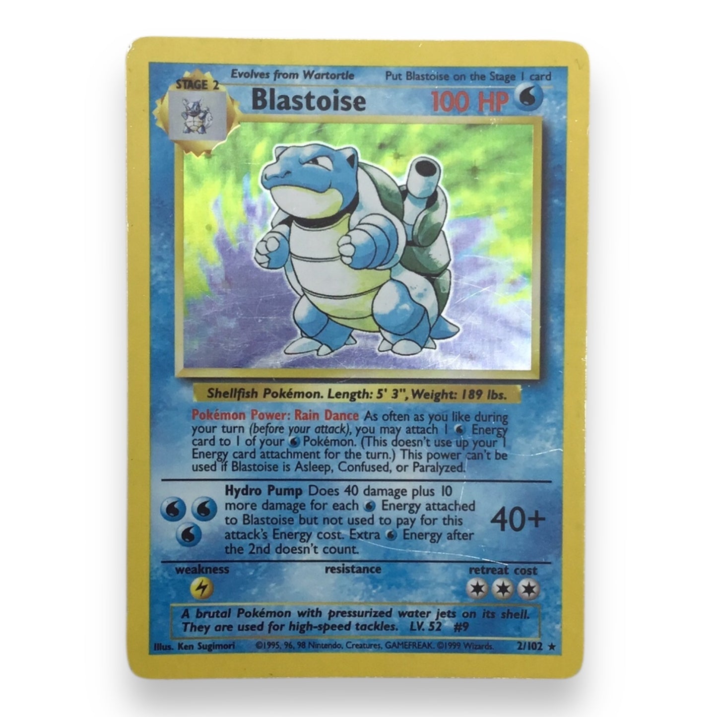 Blastoise (2/102) Holographic Pokemon Card