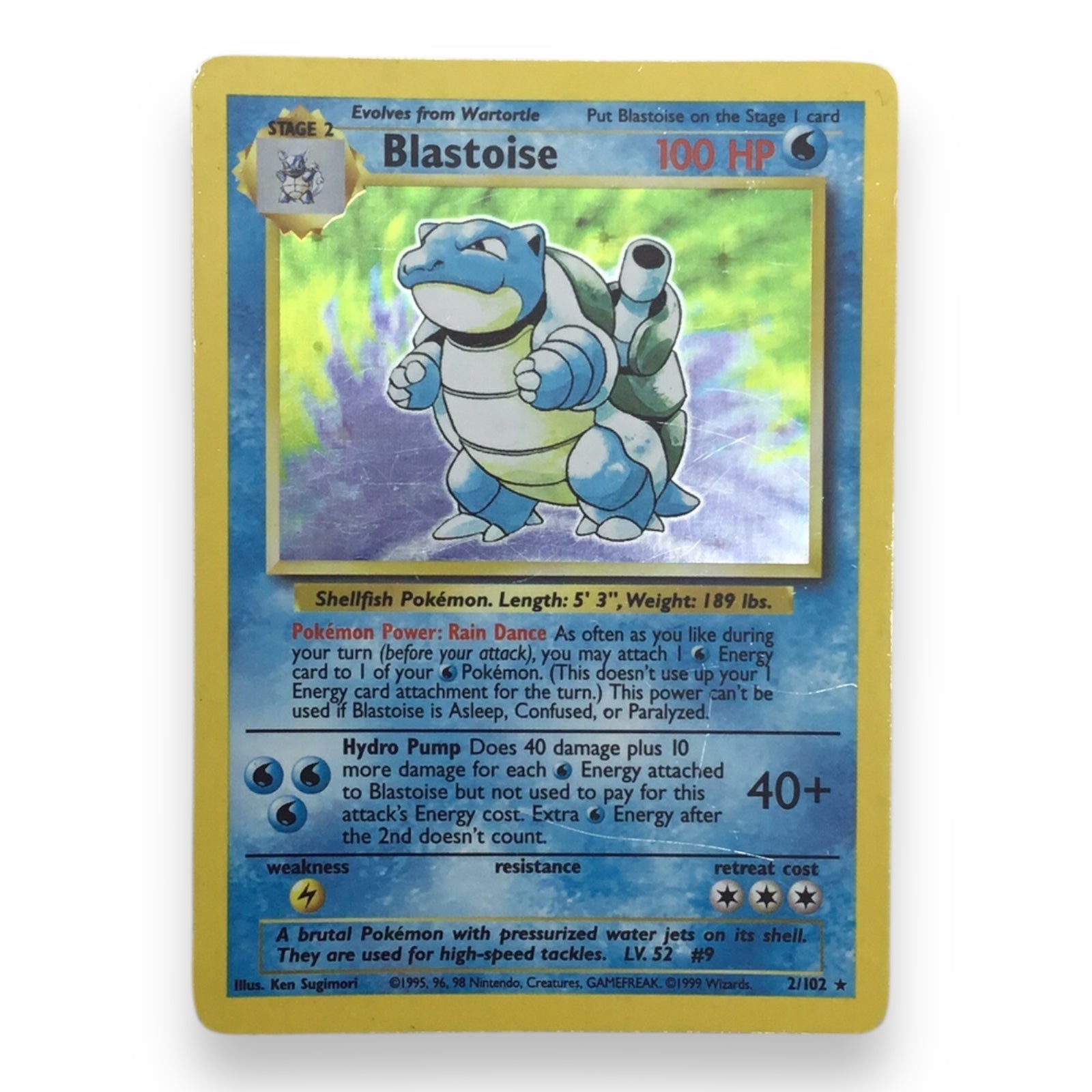 Blastoise (2/102) Holographic Pokemon Card