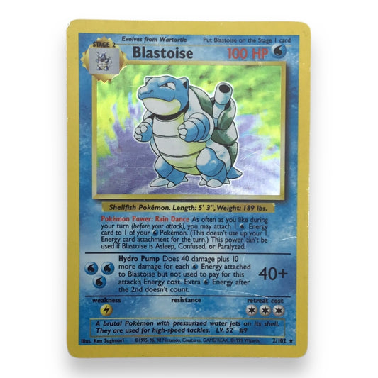Blastoise (2/102) Holographic Pokemon Card