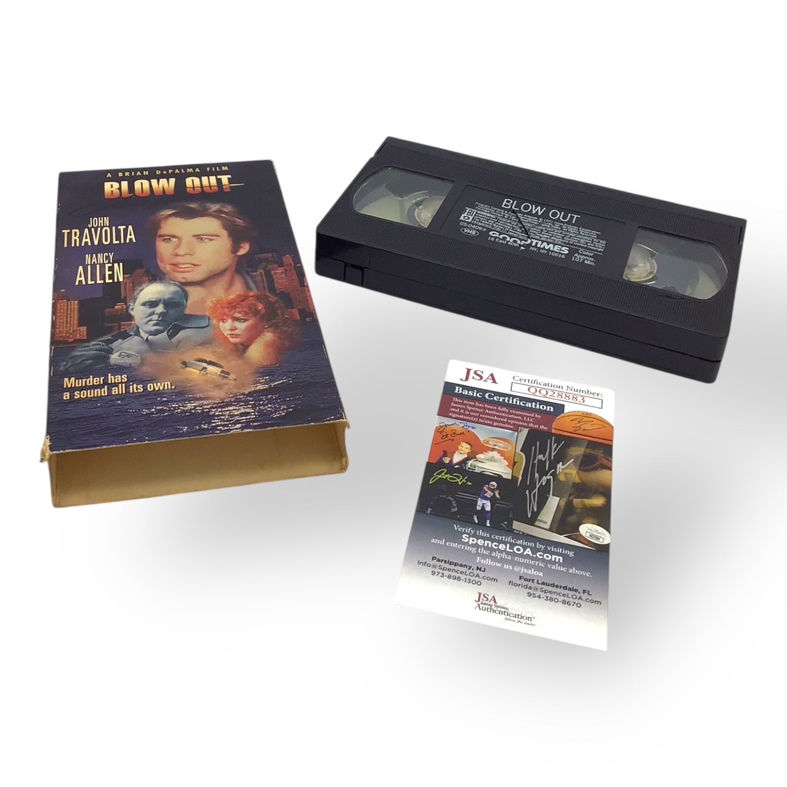 Blow Out – John Travolta Signed VHS Tape – JSA Authenticated COA