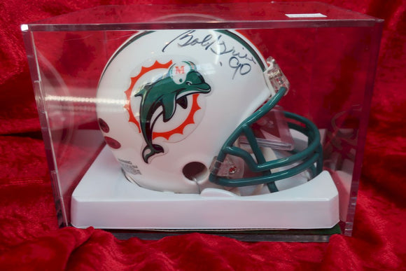 Miami Dolphins Bob Griese Autographed Mini Helmet