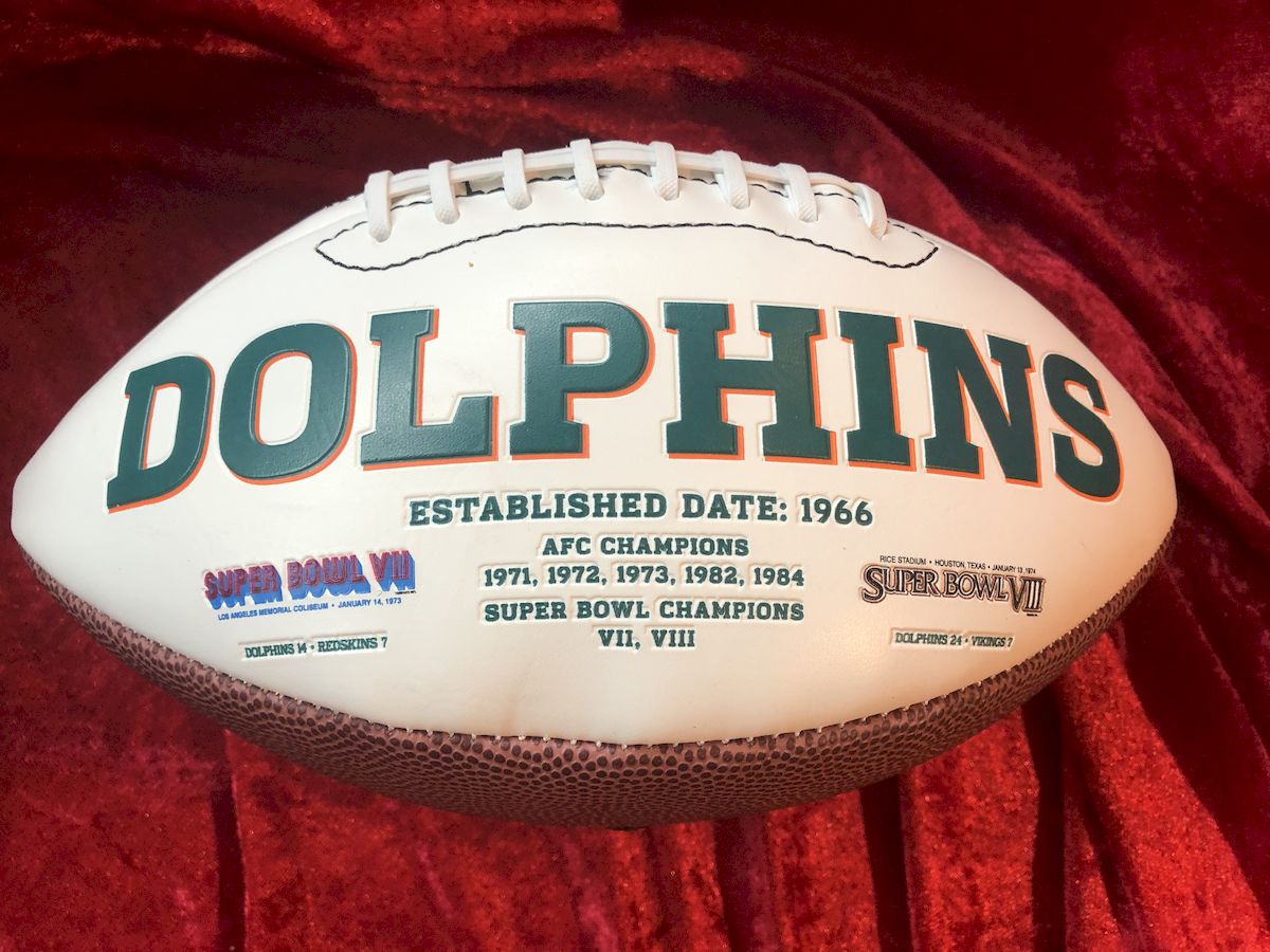 Bob Griese Miami Dolphins Signed Football Shadowbox w/ COA