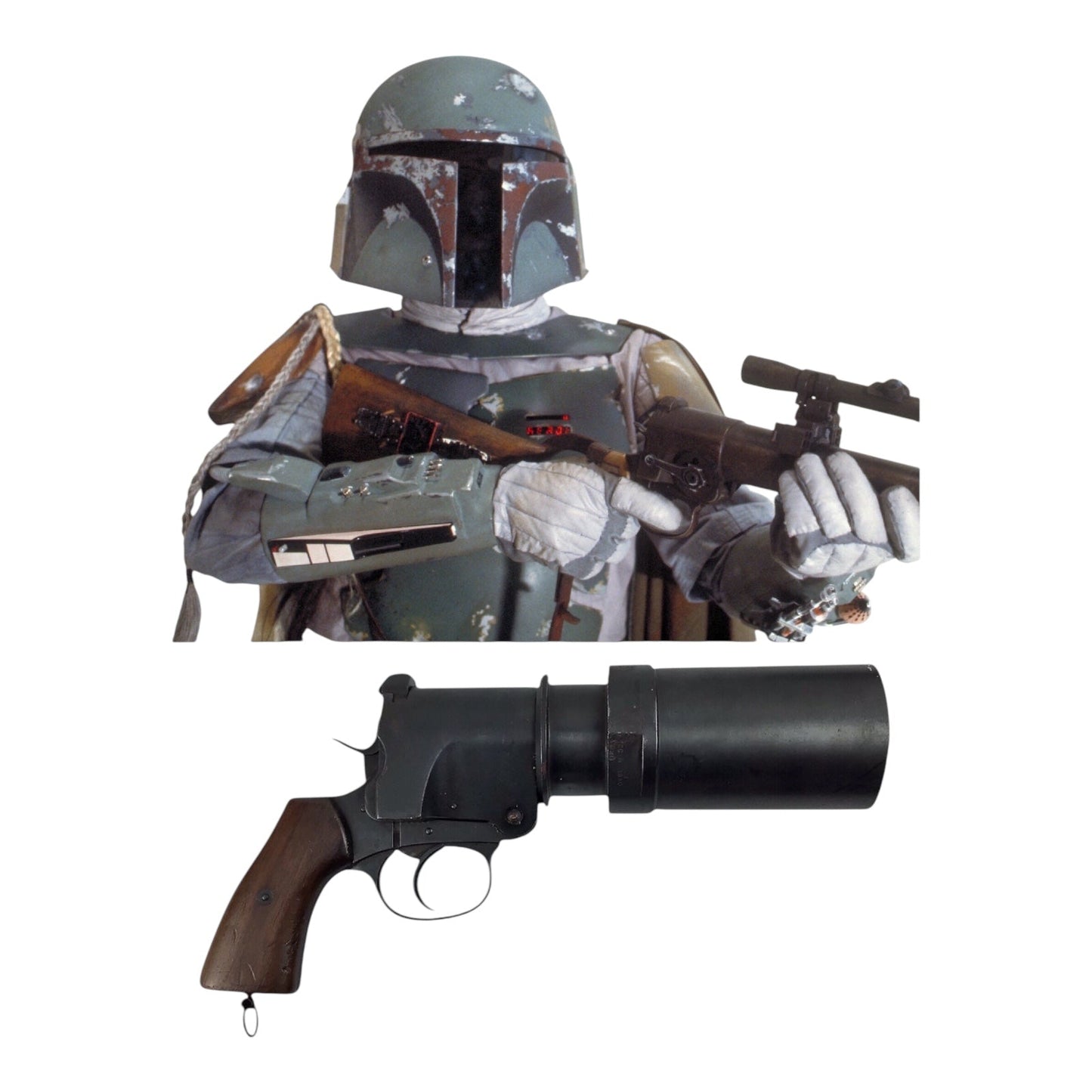 Boba Fett's Rifle Inspiration - Webley & Scott No. 2 MK I Smoke Launcher