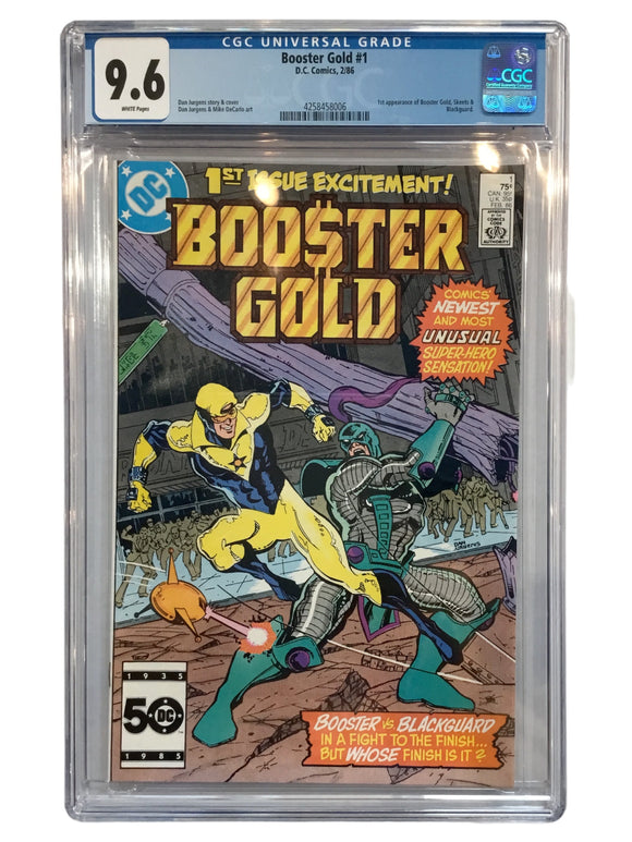 Booster Gold #1 - DC 1986 - CGC 9.6 - Origin and First Appearance of Booster Gold