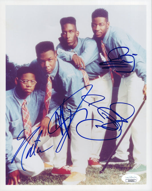 Boyz II Men Signed Photo 8x10 All 4 Autographs Rare Early Press Pic JSA & PSA