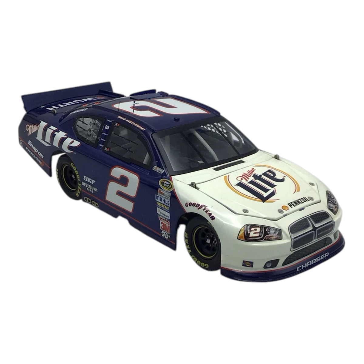 Brad Keselowski #2 Miller Lite Retro 2012 Charger Diecast Model