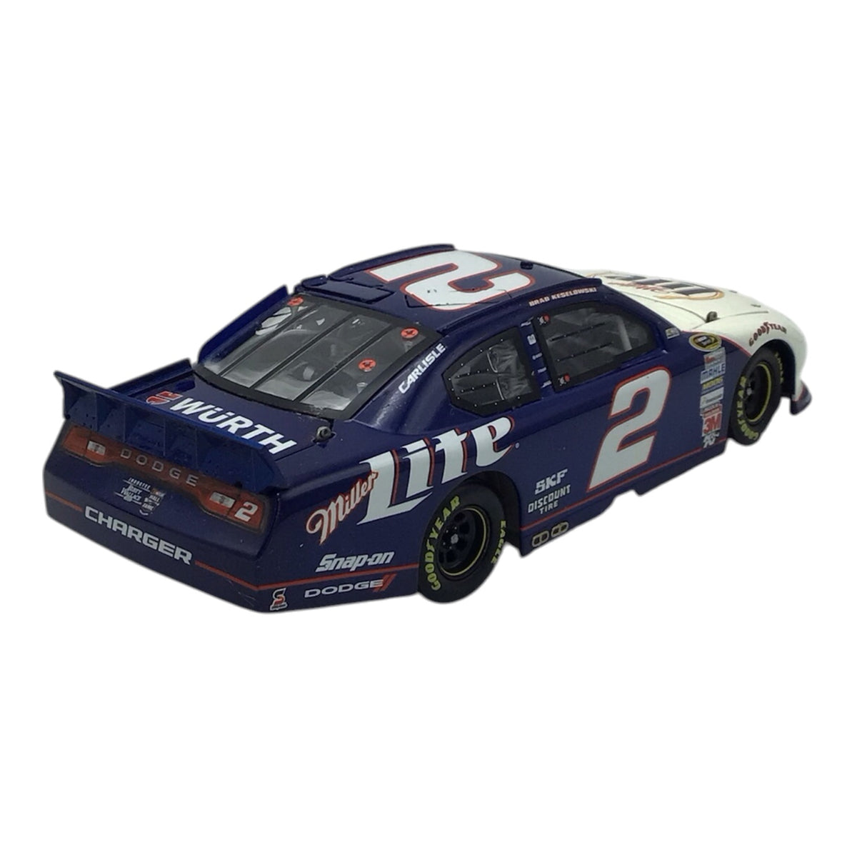 Brad Keselowski #2 Miller Lite Retro 2012 Charger Diecast Model