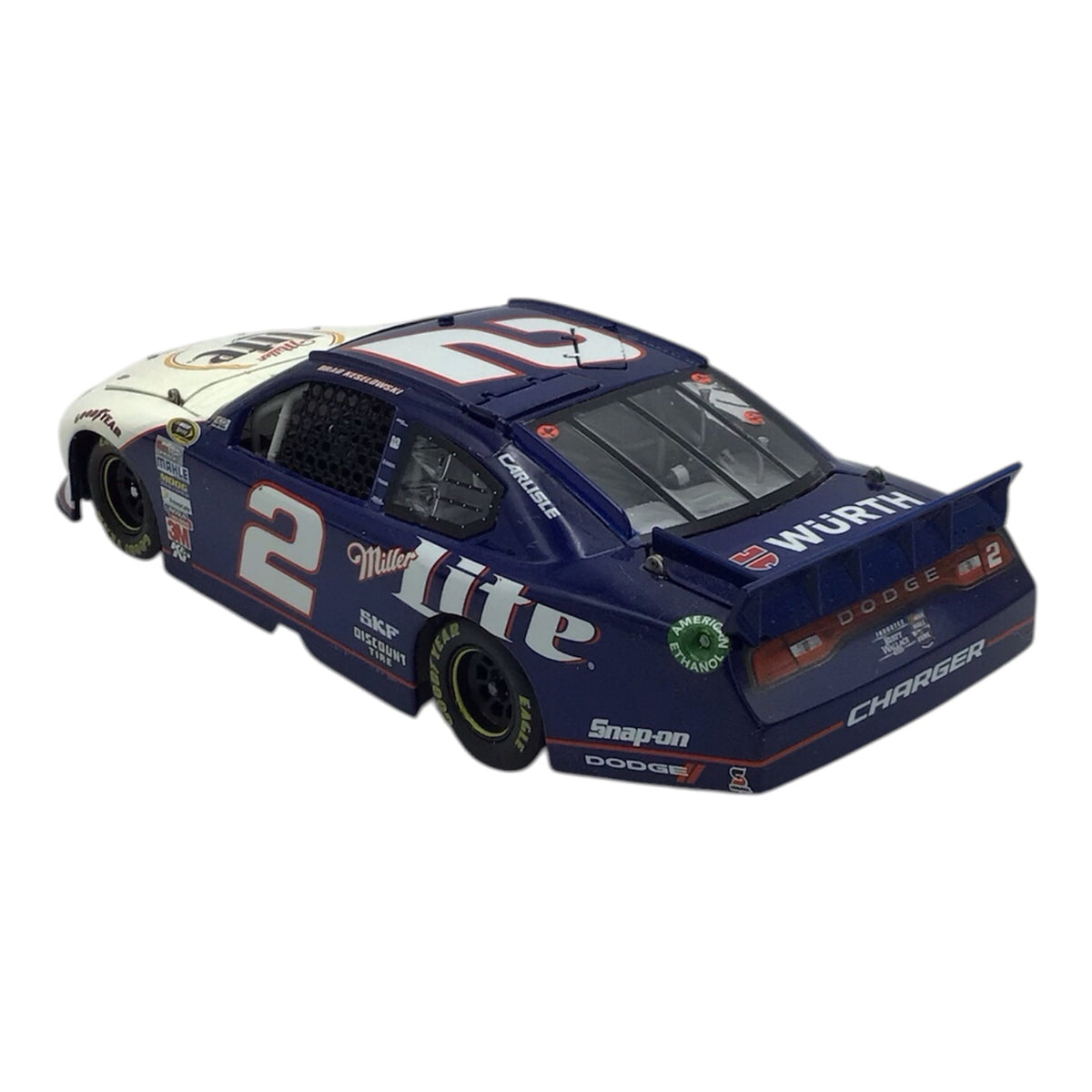 Brad Keselowski #2 Miller Lite Retro 2012 Charger Diecast Model