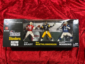 Brady/ Roethlisberger/ Manning Triple Pack of Figures