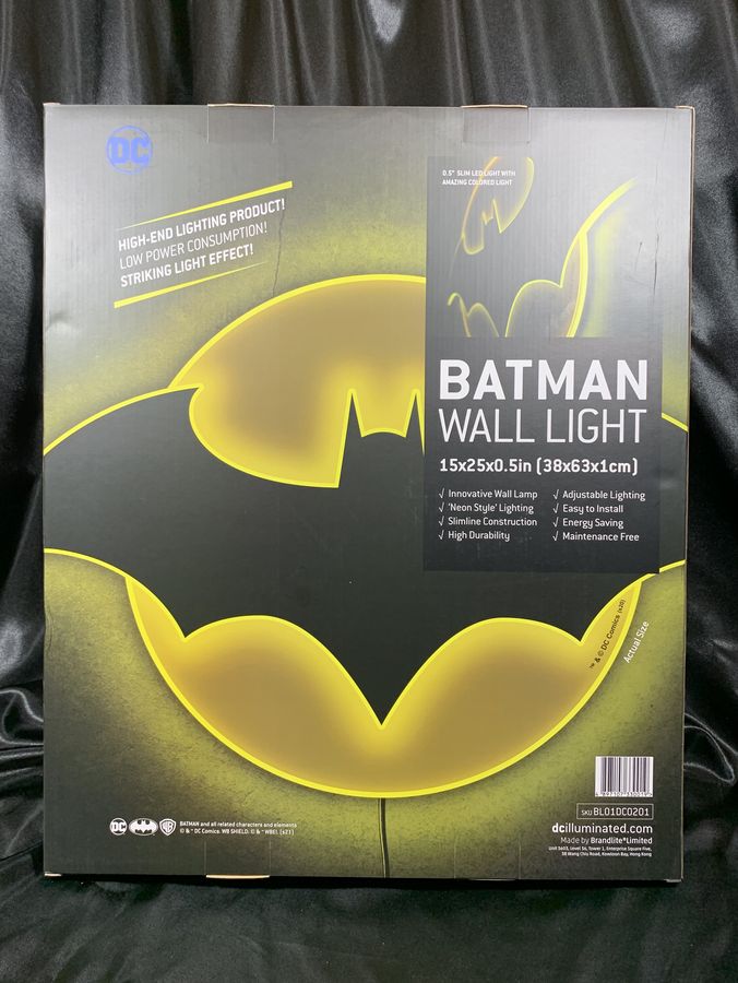 Brandlite Large Batman Logo Wall Light Poster