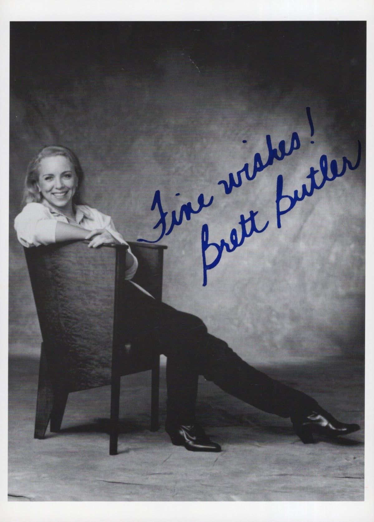 Brett Butler Boot Brett Butler Signed Photo 5x7 B&W Personalized