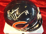 Brian Urlacher Bears Certified Authentic Autographed Mini-helmet Shadowbox